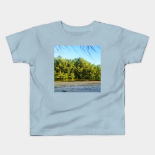 Trees at a lake Kids T-Shirt